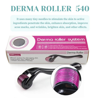 Titanium Microneedle Derma Roller 540 Pin Skin Tool