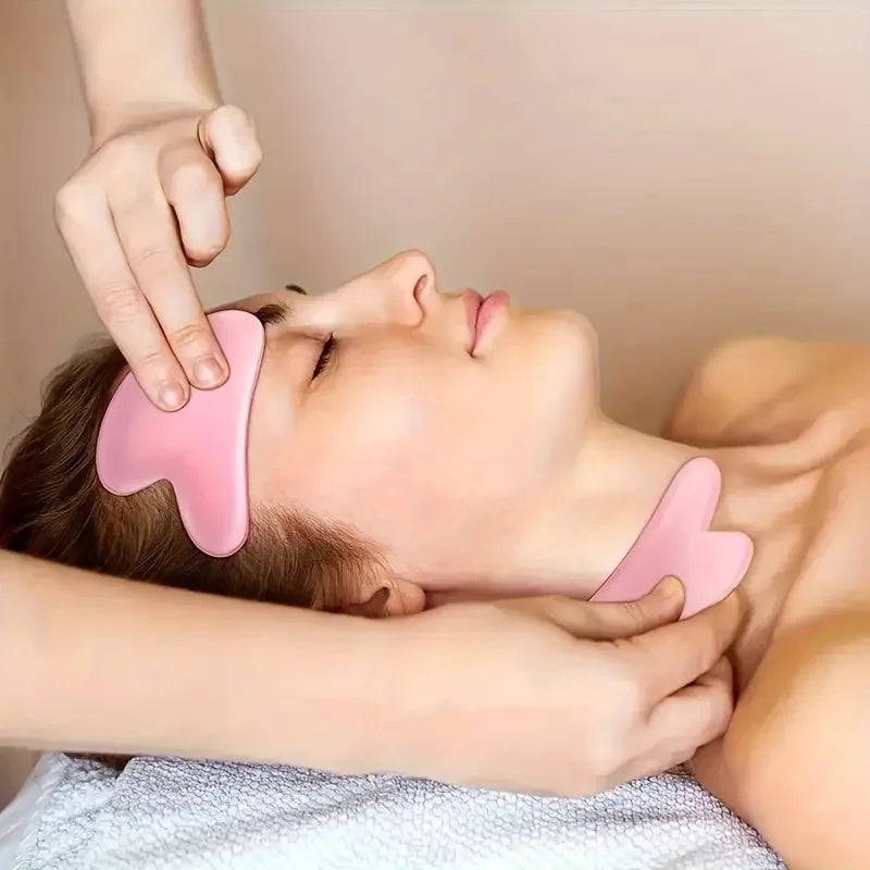 Facial Roller And Gua Sha Set For Skincare Massage