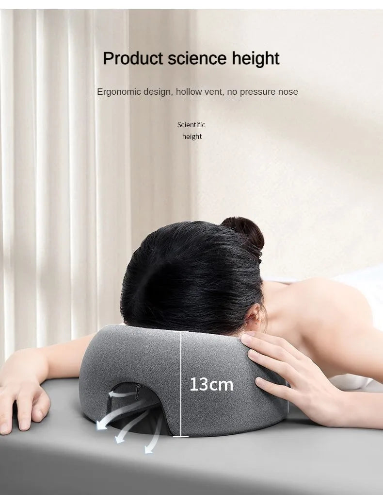 Face Down Massage Pillow – Prone Position Neck & Face Support Pillow for Massage Therapy, Comfort & Relaxation