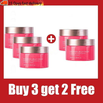 Collagen & Niacinamide Jelly Cream - Korean Moisturizer, Brightens, Minimizes Pores, 100g NEW 2026