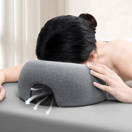Face Down Massage Pillow – Prone Position Neck & Face Support Pillow for Massage Therapy, Comfort & Relaxation