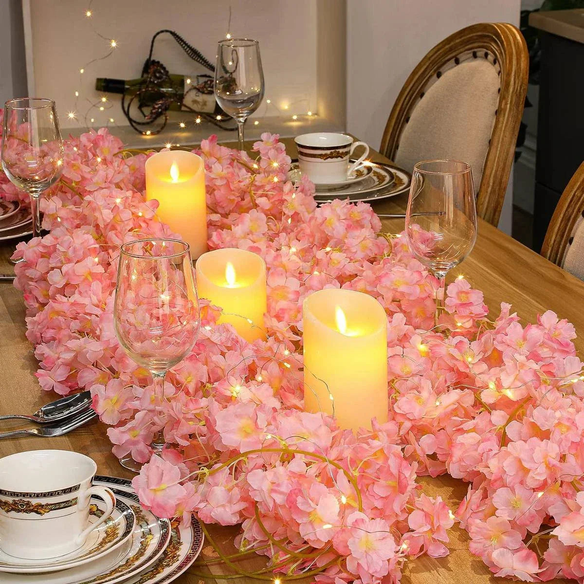 Cherry Blossom Fairy Light Garland