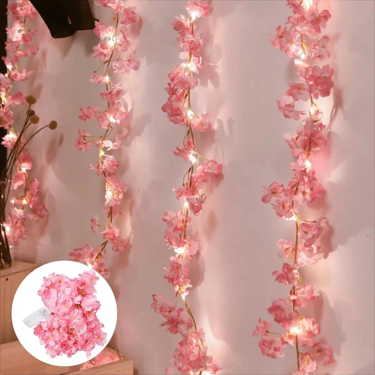 Cherry Blossom Fairy Light Garland